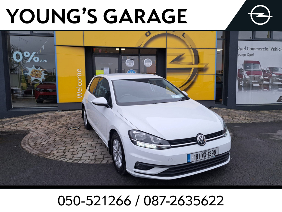 2018 Volkswagen Golf 1.6 TRENDLINE TDI 90HP 3DR **VAN** €9,950