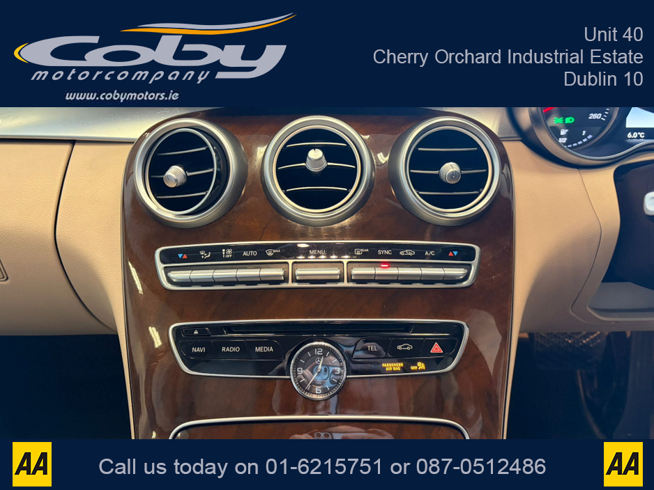 2015 Mercedes-Benz C Class 180 BLUETEC EXCLUSIVE AUTO 4DR. New NCT before collection, Tax, Full Leather, Reverse Camera, Dual Climate Control, MFSW, 2 Keys, Cruise Control, Full Electrics, BT, CD Player, Hands Free, and more. €15,950