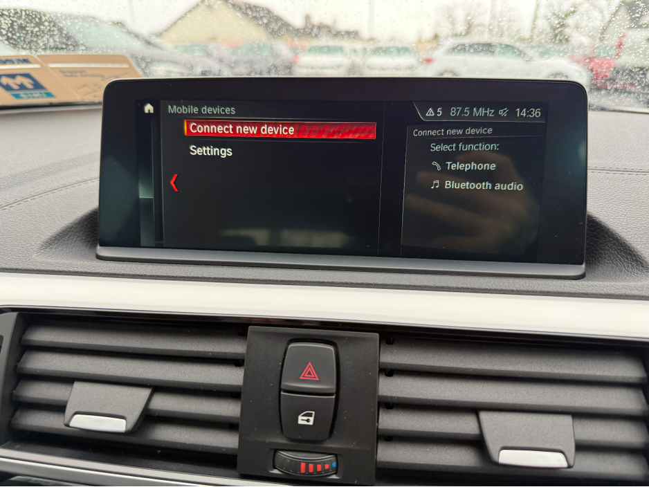 2018 BMW 1 Series STYLE 2.0 AUTO * 3 STAGE HEATED SEATS, SERVICE BOOK PRESENT WITH 4 SERVICE STAMPS, REAR VIEW CAMERA, PARKING SENSORS FRONT & REAR, ADAPTIVE CRUISE CONTROL, PART LEATHER TRIM, 2 KEYS, ISOFIX, * €18,950