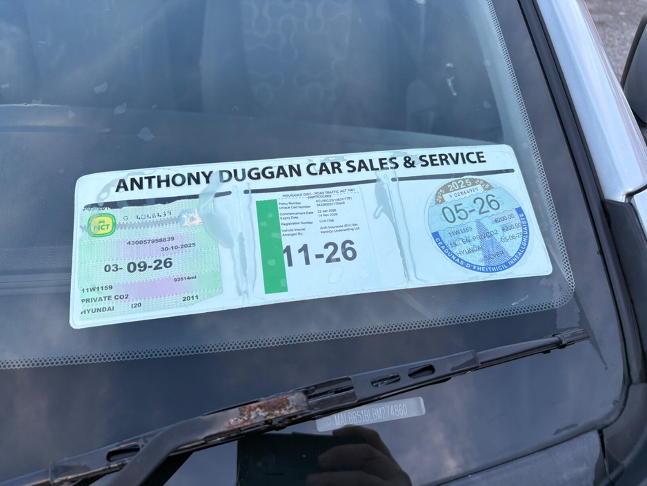 2011 Hyundai i20 1.2 Deluxe €4,995