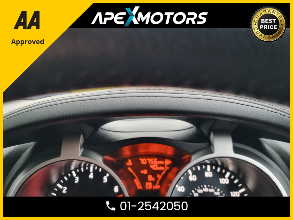 2016 Nissan Juke FINANCE ARRANGED * 1.2 DIG-T TEKNA 117BHP 5DR * TOP-SPEC 5DR SUV * LEATHER INTERIOR * AA APPROVED * 101 SAFETY CHECKLIST * IMMACULATE * HEATED SEATS * COLOUR REVERSE CAMERA * LOW LOW MILES *01-2542050 €9,949