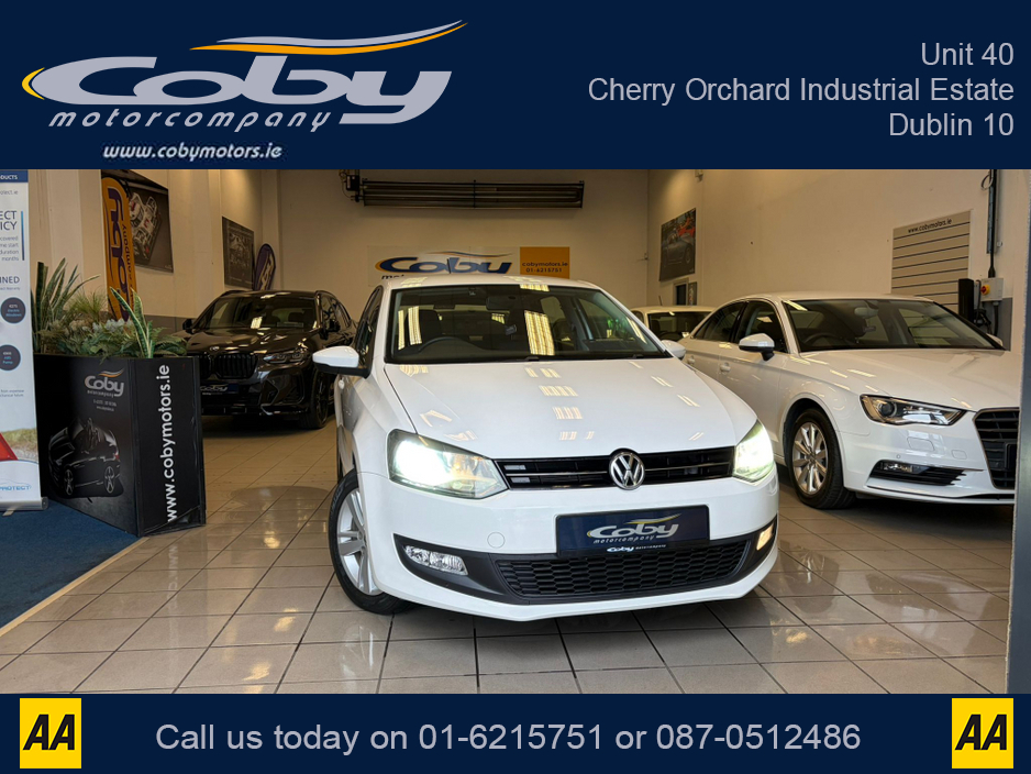 2014 Volkswagen Polo 1.2 AUTO 5DR. New NCT done before collection, Alloy Wheels, Air Conditioning, Hands Free, AUTO Wipers, Full Electrics, 2 Keys, Folding Rear Seats, Luggage Cover and more. €10,450