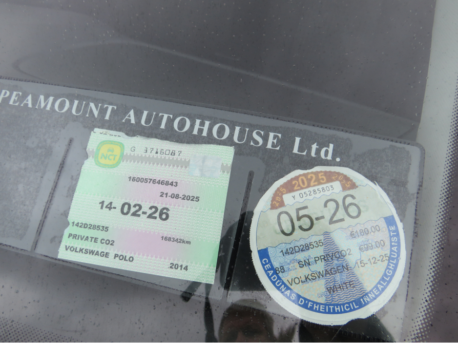 2014 Volkswagen Polo 1.4 TDI 3DR SPORTS IN WHITE   FRESH NCT 27 €5,750