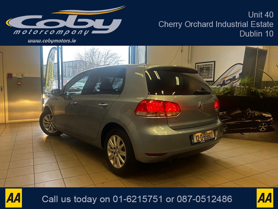 2012 Volkswagen Golf 1.2 5DR AUTO. NCT, Alloy Wheels, Air Conditioning, Irish Radio, Auto Lights/Wipers, Folding Rear Seats, Bluetooth, Full Electrics, FSH, & more. €8,450