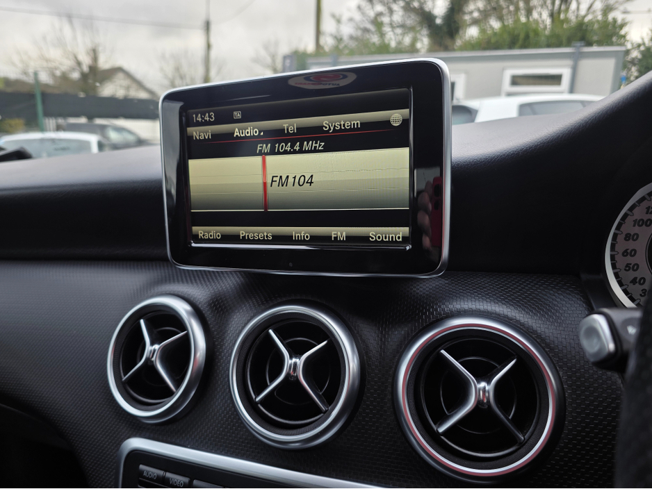 2015 Mercedes-Benz A Class A180 ONLY 38,105 KLMs SAT NAV PACK LEATHER TRIM SEATS INTERIOR HALF LEATHER SEATS / HI SPEC / SYSTEM LOW ROAD TAX BAND / SIMI DEALER €15,750