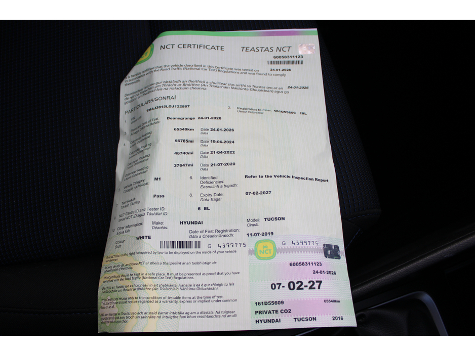 2016 Hyundai Tucson 1.7 CRDI SE NAV BL/DR 5DR €11,850