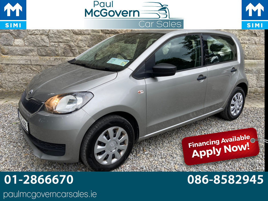 2019 Skoda Citigo ACTIVE 1.0 MPI 60HP 5DR**//**€190 ROAD TAX**//**LOW INSURANCE**//**WARRANTY**//**METALLIC SILVER**//**FINANCE ARRANGED**//**LOWM INSURANCE! €7,999
