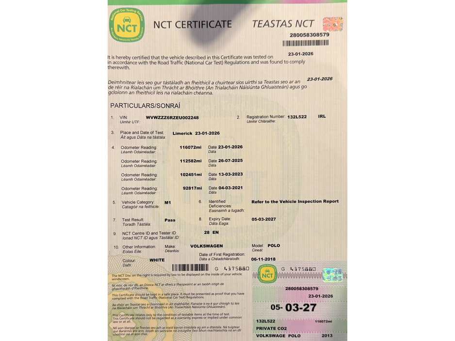 2013 Volkswagen Polo 1.2 MATCH EDITION 60PS 5DR €7,490