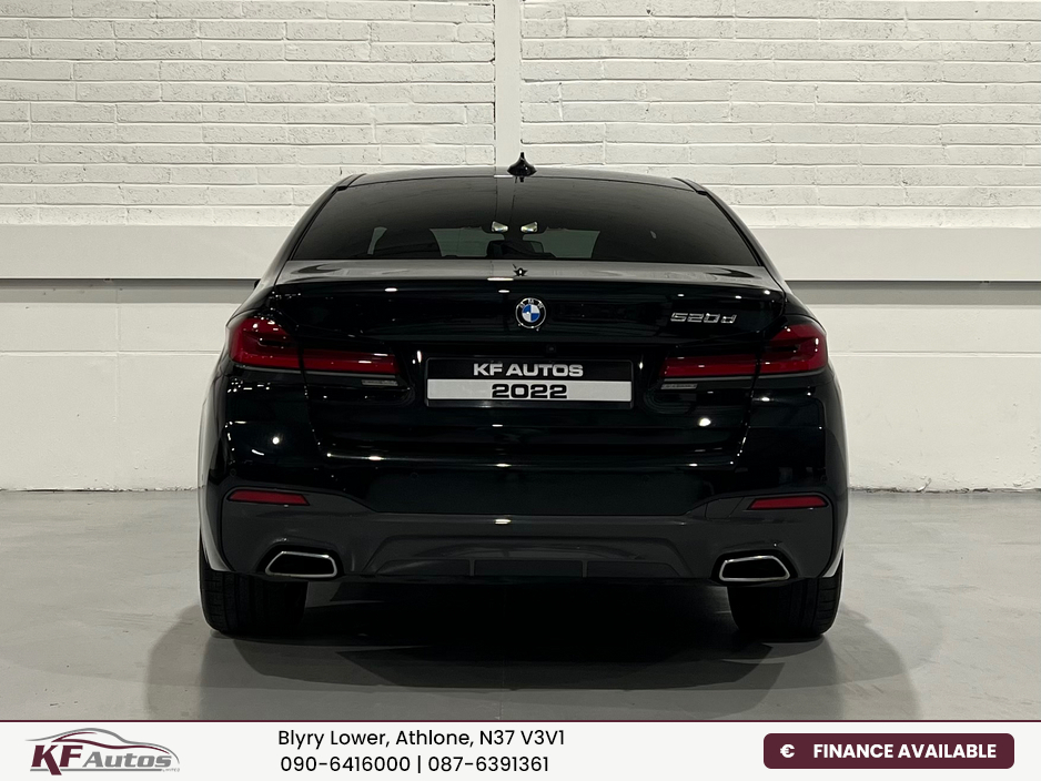 2022 BMW 5 Series 520d G30 LCI M Sport 2L Diesel 190bhp 4dr Auto - 222 Reg €42,995