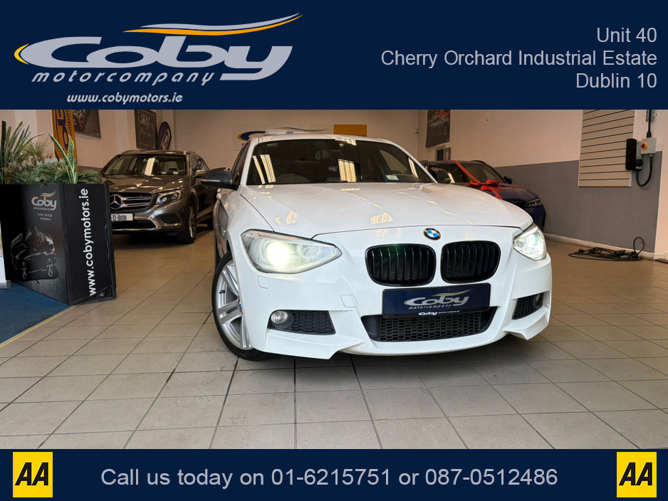 2012 BMW 1 Series 1.6 5DR AUTO M-Sport . NCT Cruise Control, Dual Climate Control, Alloy Wheels, Revers Camera, Bluetooth, Folding Rear Seats, CD Player & more. €9,950