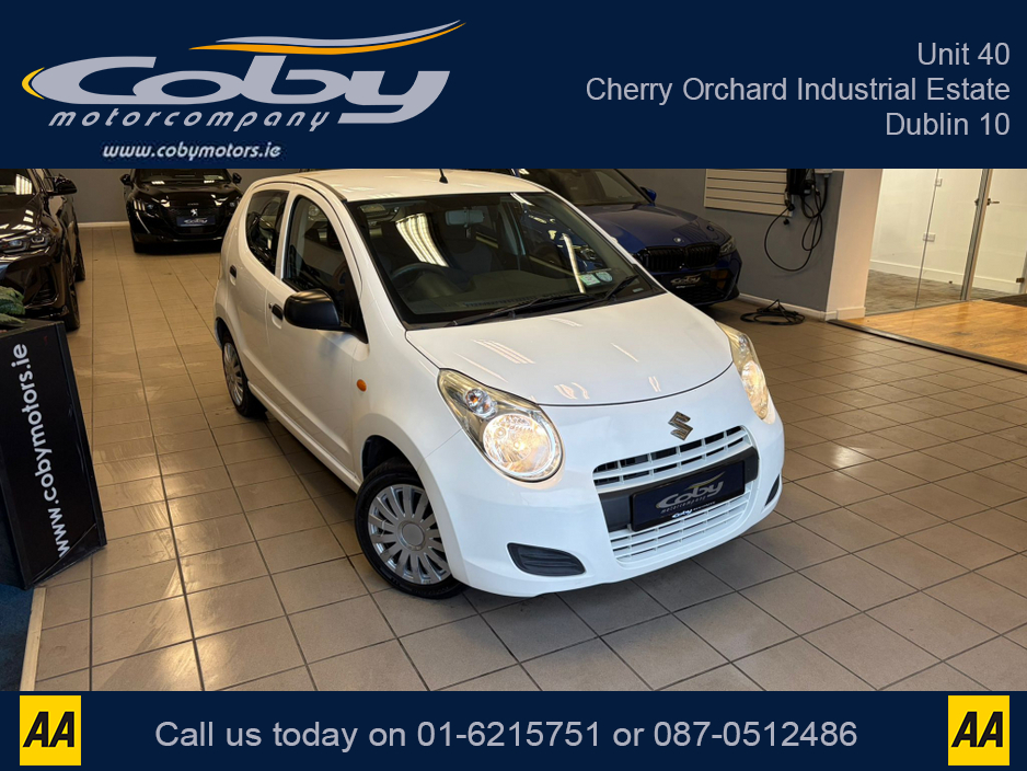 2014 Suzuki Alto 1.0 SZ 5DR Manual. Irish Owned Car With NCT, CD Player, 2 Keys, Air Conditioning, Irish Radio, Service History, Folding Rear Seats, Steel Cap Wheels, and more. €4,950