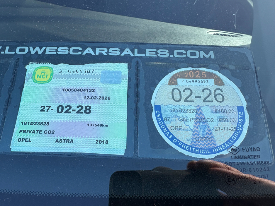 2018 Opel Astra SC 1.6 CDTI 110PS 5DR €10,950