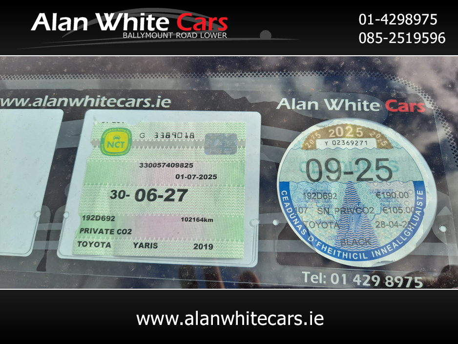 2019 Toyota Yaris High Spec  1.0 LUNA EDITION 5DR €11,950