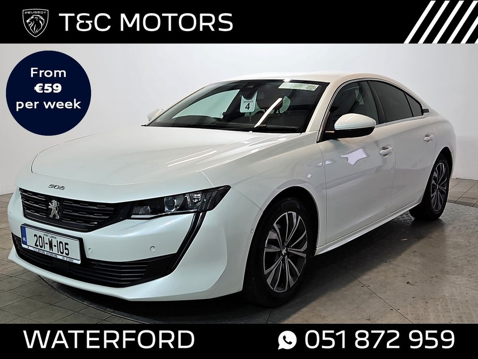 2020 Peugeot 508 Automatic, Front & Rear Parking Sensors with Reversing Camera, Cruise Control, Dual Climate Control, Low Mileage €22,995