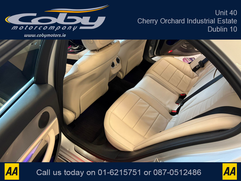2018 Mercedes-Benz E Class E220 BLUETEC AMG LINE 5DR AUTO.  New NCT, Cruise Control, Full Leather, Alloy Wheels, 2 Keys, Dual Climate Control, Sat Nav, BT, Full Electrics, Parking Sensors, Heated Seats, MFSW, Handsfree, & mor €26,950