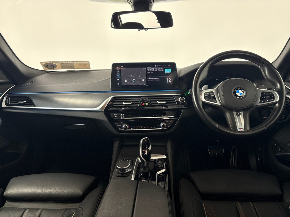 2021 BMW 5 Series G31 E M SPORT TOURING**NEW 20"ALLOYS**HEATED STEERING WHEEL**FRONT HEATED ELECTRIC MEMORY SEATS**HEADS UP DISPLAY**TOUCH SCREEN MEDIA DISPLAY**BLACK LEATHER INTERIOR**HARMON KARDON**REVERSE CAMERA** €32,995