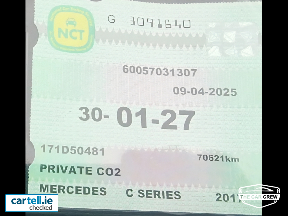 2017 Mercedes-Benz C Class C SERIES E SPORT PREMIUM 4DR AUTO, VERY LOW MILEAGE €19,950