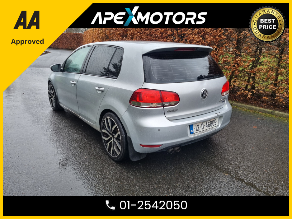 2012 Volkswagen Golf 2.0 TDI MATCH BLUEMOTION 140PS 5 5DR * RELIABLE & ECONOMICAL * BEAUTIFUL ALLOYS * IMMACULATE THROUGHOUT * NEW NCT DEC-26 * LOW TAX * STAMPED SERVICE HISTORY * AA APPROVED * 101 SAFETY CHECKLIST €3,949