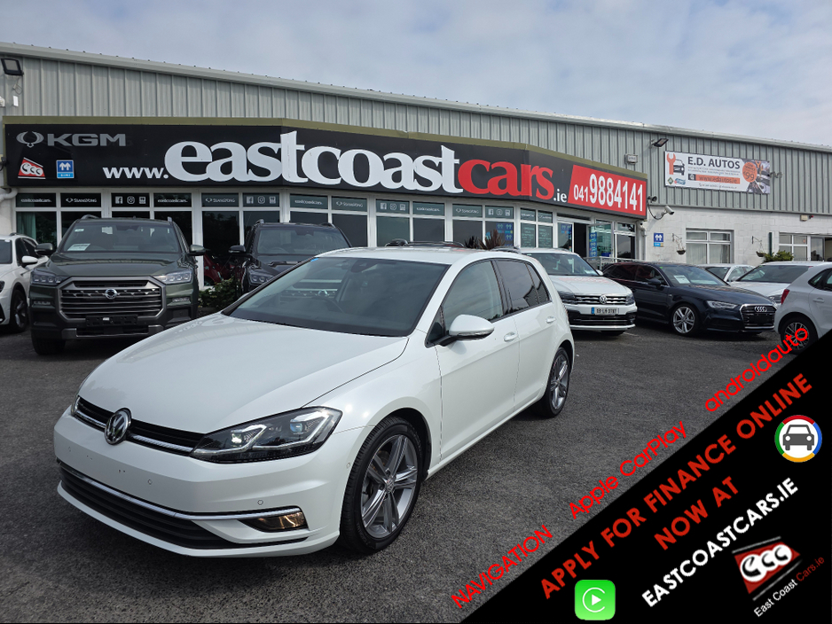 2020 Volkswagen Golf 1.4 FULL LEATHER SEATS ELECTRIC MEMORY SEATS  NAVI VIRTUAL CLOCKS ANDROID AUTO CARPLAY BLIND SPOT REAR TRAFFIC ASSIST ROAD SIGN RECOGNIZING  LANE ASSIST LOW TAX BAND €22,950