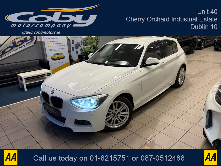 2014 BMW 1 Series 1.6 5DR AUTO M-Sport . NCT, Cruise Control, Dual Climate Control, Alloy Wheels, Revers Camera, Bluetooth, Folding Rear Seats, CD Player & more. €12,950