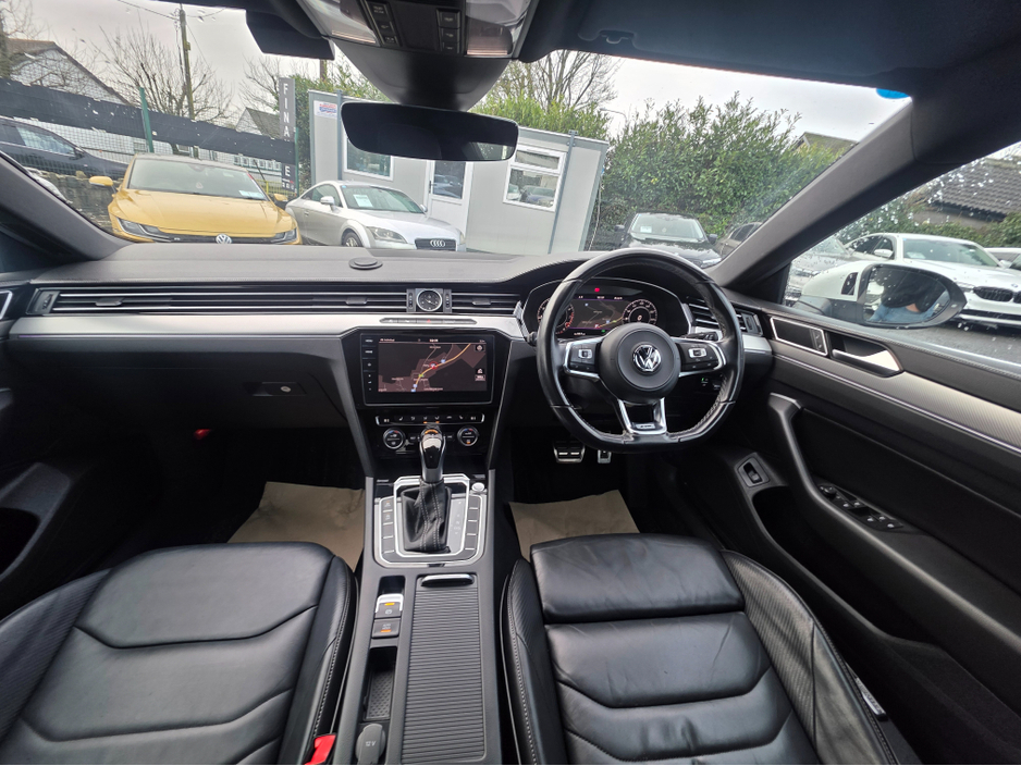 2018 Volkswagen Arteon 2.0 TSI R LINE EDITION 4 MOTION 280BHP - VIRTUAL DASH- FULL LEATHER HEATED ELECTRIC SEATS - SAT NAV - CARPLAY ANDROIDAUTO - BLIND SPORT - 360 PARKING SENSORS  - SELF PARKING ASSIST - 360 CAMER €27,950