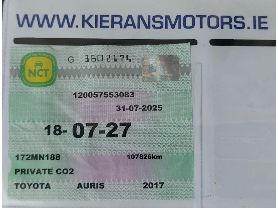 2017 Toyota Auris 1.4 D-4D LUNA  ; Only 112,000 kms : Rev Camera : NCT 07/27 ..TAX to 06/26 €15,500