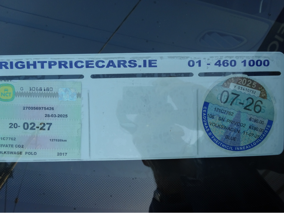 2017 Volkswagen Polo TRENDLINE 1.0 60HP MANUAL 5 SPEED 5 DOOR KEY 131 €9,950