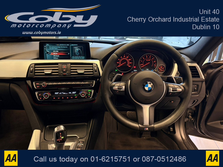 2017 BMW 3 Series 330 F30 E M Sport 4DR Auto. New NCT, Full Body Kit, 2Keys, Sat Nav, MFSW, Full Electrics, Cruise Control, Dual Climate Control, Mirror Link, Heated Seats, Parking Sensors, and more. €15,950