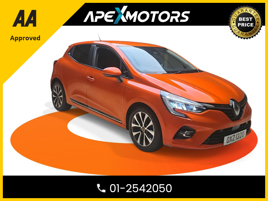 2020 Renault Clio FINANCE ARRANGED * TOP-SPEC ICONIC BLUE DCI * NEW NCT JAN-28 * LOW ROAD TAX * IMMACULATE * 6-STAMPS SERVICE HISTORY * AA APPROVED * 101 SAFETY CHECKLIST * COLOUR REVERSE CAMERA * TOP-SPEC 5DR HATCH €13,949