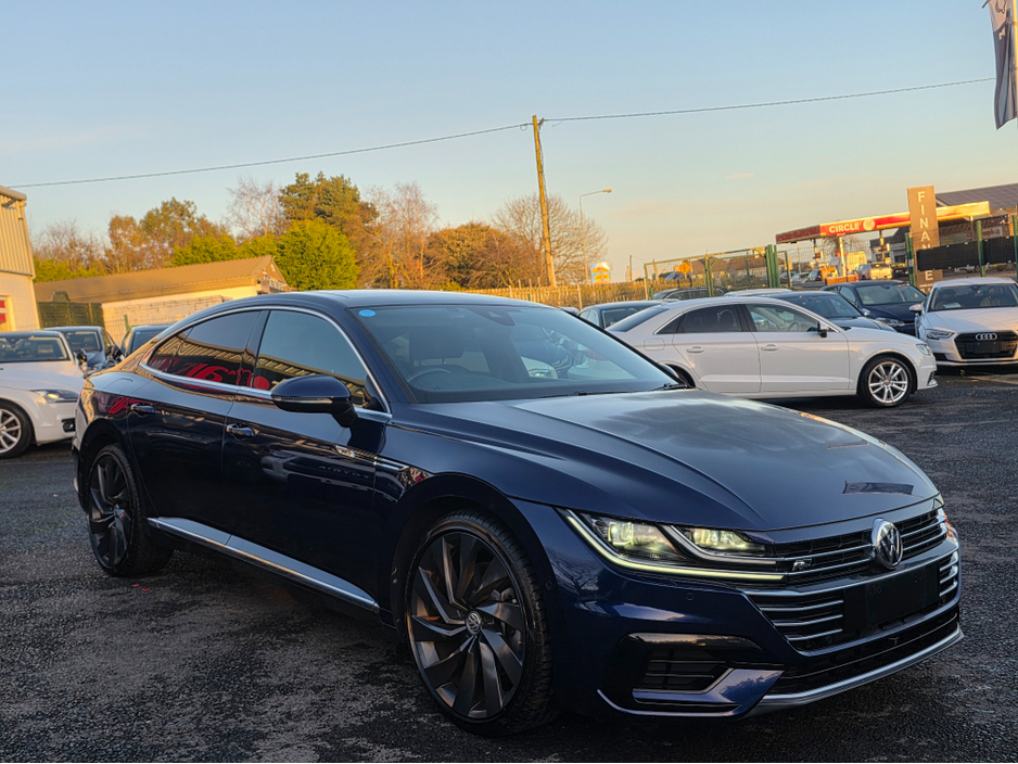 2019 Volkswagen Arteon 2.0 TSI R-LINE PANORAMIC SUNROOF 4MOTION 280BHP VIRTUALDASH FULL LEATHER HEATED ELECTRIC SEATS SAT NAV CARPLAY ANDROID AUTO BLIND SPORT PARKING SENSORS SELF PARKING ASSIST 360 CAMERA DYNAUDIO SOUND €31,500