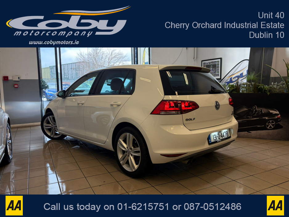 2013 Volkswagen Golf 1.4 5DR AUTO Highline. New NCT done before collection. Full Leather, Reverse Cam, Cruise Control, Heated Seats, Dual Climate, MFSW, Paddle Shift, Bluetooth and more. €11,450