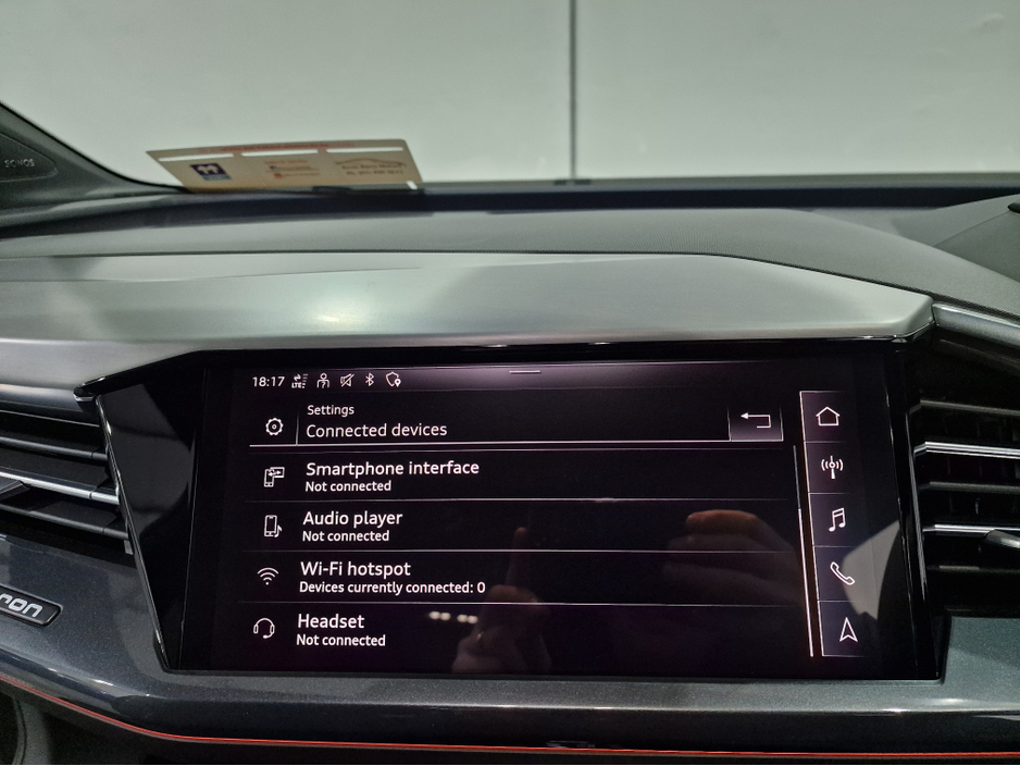 2024 Audi Q4 e-tron 45 S LINE (TECH PACK / 82KWH BATTERY) 282BHP AUTOMATIC **ONE OWNER / APPLE CARPLAY / ADAPTIVE CRUISE CONTROL / FULL LEATHER / SONOS PREMIUM SOUND / SAT NAV / REVERSE CAMERA / WIRELESS PHONE CHARGING** €43,900