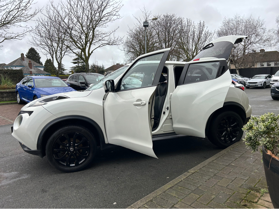 2015 Nissan Juke 1.5 DCI TEKNA SUV in White + Black Detail & Black Leather - Trade-In Welcome - Assured Dealer Warranty & Fully Serviced - €7,950
