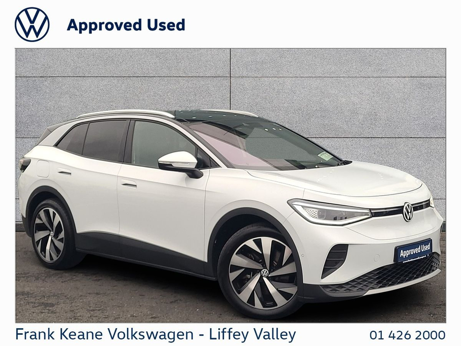 2024 Volkswagen ID.4 77KWH PRO PLUS 286BHP *PANORAMIC GLASS ROOF* *DRAMMEN ALLOYS* *GLACIER WHITE* *LONGER RANGE* *ELECTRIC TAILGATE* *IQ HEADLIGHTS* *REAR VIEW CAMERA* *PCP AVAILABLE FROM €372PM* *BATTERY CERTIFIED* €35,995