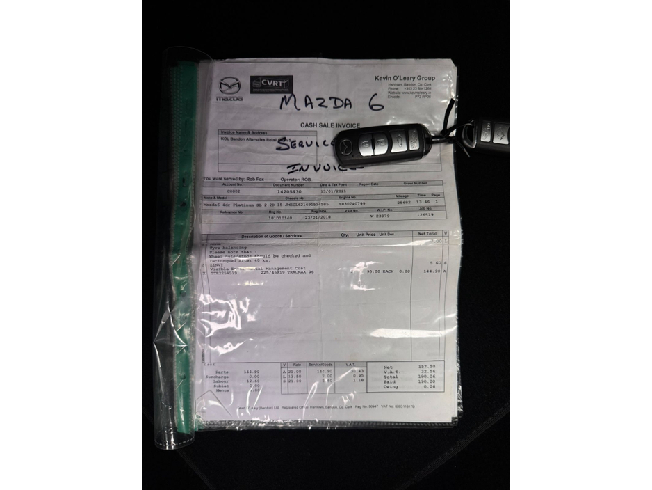 2018 Mazda Mazda6 2.2 D 150PS PLATINUM 4DR €12,800