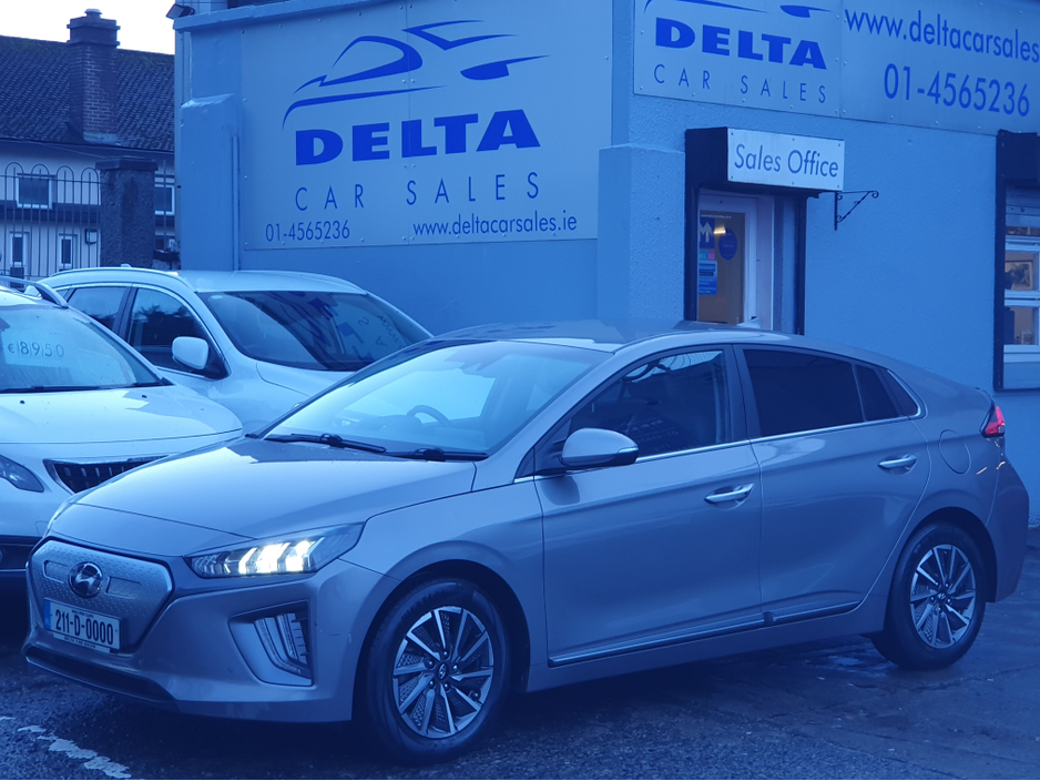 2021 Hyundai Ioniq PREMIUM AUTOMATIC FULLY ELECTRIC NCT 02/28 FINANCE AVAILABLE @ €58 PER WEEK FULL LEATHER/ HEATED SEATS/ SAT NAV/ TOUCH SCREEN MEDIA/ BLUETOOTH/ USB/ REVERSE CAMERA/ HISTORY CHECKED €12,950