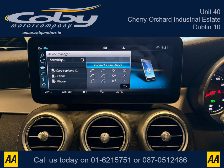 2021 Mercedes-Benz C Class C220D AMG LINE EDITION 2DR AUTO. NCT & Tax, 1/2 Leather, Sat Nav, Dual Climate Control, Heated Seats, Cruise Control, Revers Cam, Parking Sensors, Paddle Shift, BT & more. €35,950