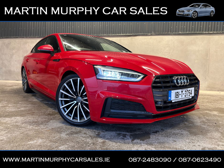 2018 Audi A5 2.0 TDI 190 BHP S-LINE BLACK EDITION AUTO €18,995