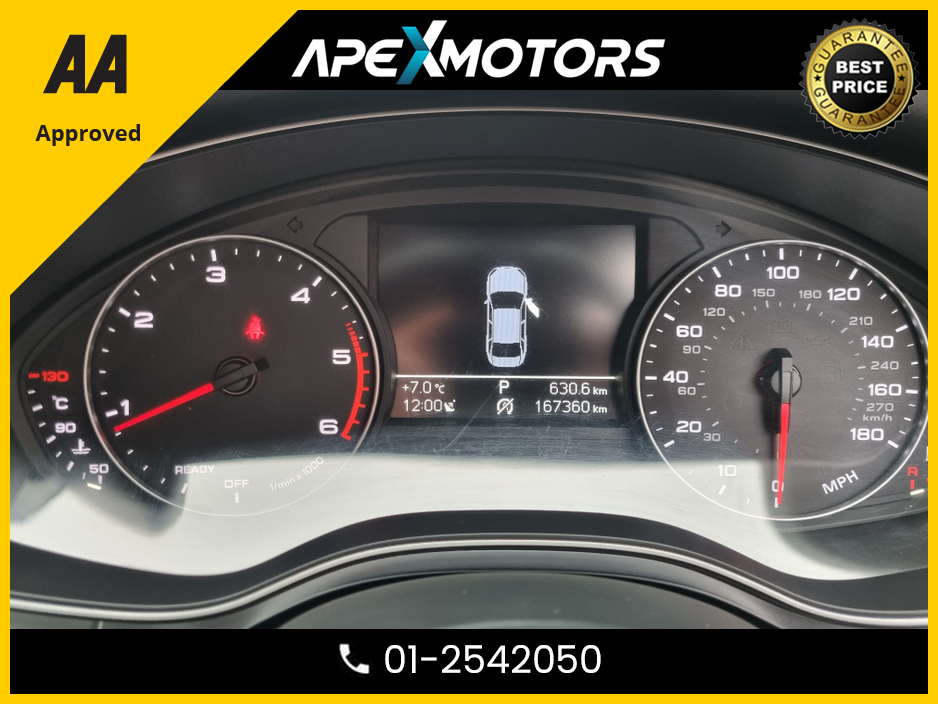 2015 Audi A6 FINANCE ARRANGED * 2.0 TDI S-LINE ULTRA 187BHP 4DR AUTO 190PS * NCT DEC-26 * CREAM LEATHER * IMMACULATE * STAMPED SERVICE HISTORY * AA APPROVED * 101 SAFETY CHECKLIST * AUTOMATIC (DSG) * HEATED SEATS €17,249