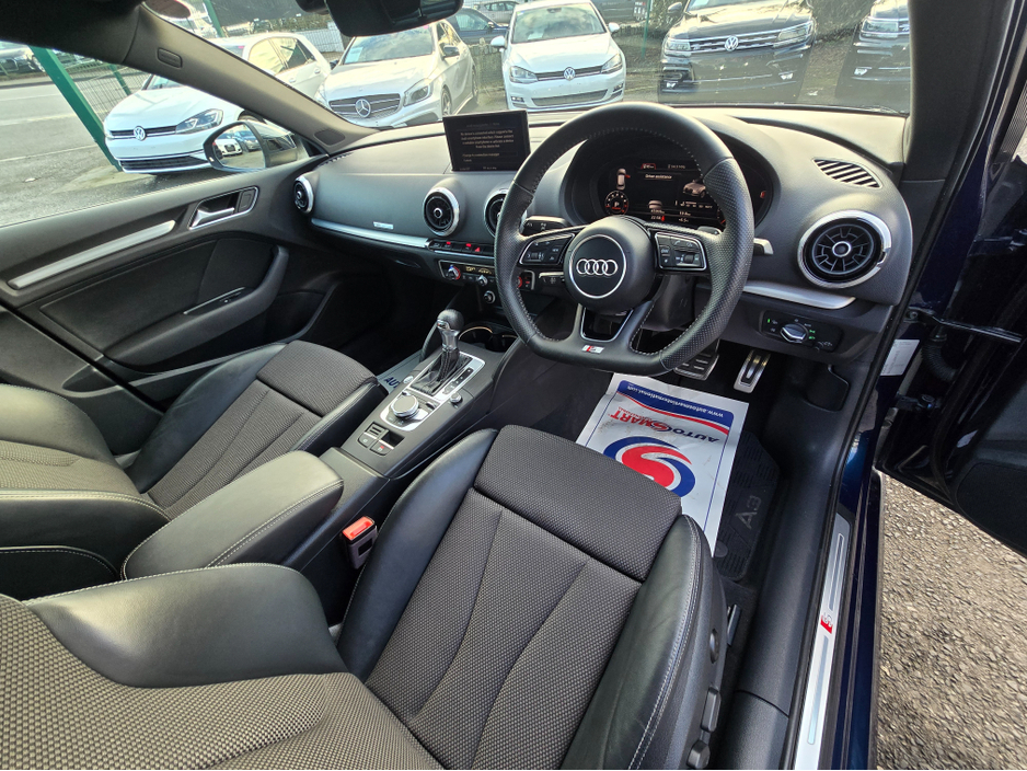 2018 Audi A3 1.4 TFSI  S LINE EDITION PACK VIRTUAL COCKPIT - NAVIGATION -CARPLAY ANDROID AUTO LEATHER PACK - REVERSING CAMERA / PARKING SENSORS - DRIVE MODE €22,500