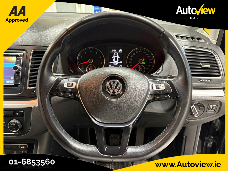 2018 Volkswagen Sharan 7 Seater 1.4 TSFI 7 Speed S-Tronic Automatic. AA APPROVED // FINANCE & NATIONWIDE DELIVERY AVAILABLE // SIMI DEALER €24,495