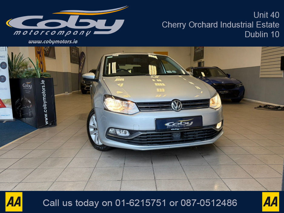 2014 Volkswagen Polo 1.0 75HP MANUAL 5SPEED 5DR. NCT & TAX, Sat Nav, Alloy Wheels, Car Play, Touch Screen, MFSW, Air Con, AUTO Wipers, Full Electrics, 2 Keys, Folding Rear Seats, Luggage Cover and more. €9,950
