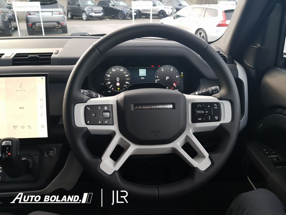 2026 Land Rover Defender * In stock for immediate delivery * X-Dynamic SE 3 Seat D250 Hardtop 90 - 20" Satin Grey Alloy Wheel, Keyless Entry, 360 3D Surround Camera, Air Suspension, Clear Sight Camera €80,450