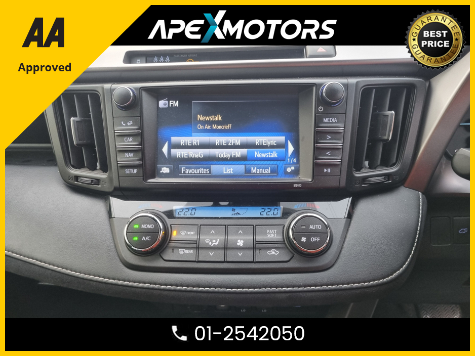 2018 Toyota Rav4 FINANCE ARRANGED * TOP-SPEC DESIGN HEV CVT VVT-I * NEW NCT DEC-27 * IMMACULATE * STAMPED SERVICE HISTORY * AA APPROVED * 101 SAFETY CHECKLIST * AUTOMATIC (DSG) * HEATED SEATS * COLOUR REVERSE CAMERA €19,949