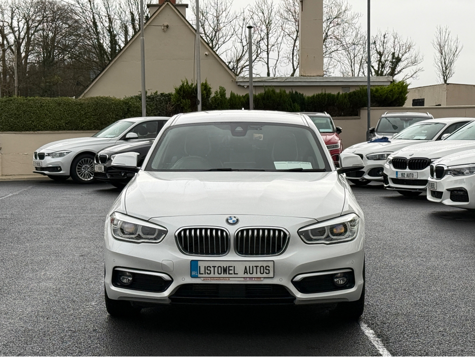 2018 BMW 1 Series STYLE 2.0 AUTO * 3 STAGE HEATED SEATS, SERVICE BOOK PRESENT WITH 4 SERVICE STAMPS, REAR VIEW CAMERA, PARKING SENSORS FRONT & REAR, ADAPTIVE CRUISE CONTROL, PART LEATHER TRIM, 2 KEYS, ISOFIX, * €18,950