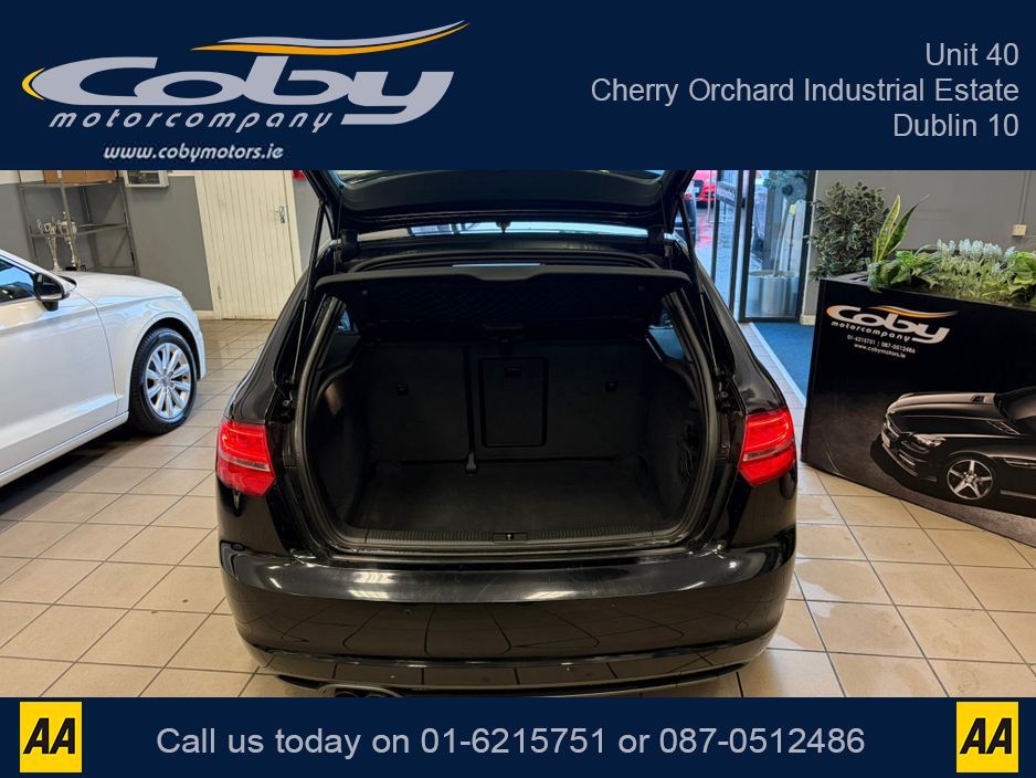 2013 Audi A3 1.4 S-line 5DR AUTO. New NCT Done Before Collection, Half Leather, Alloy Wheels, 2Keys, MFSW, Revers Camera, Parking Sensors, Dual Climate Control, Cruise Control, BT, Full Electrics, & more. €10,950