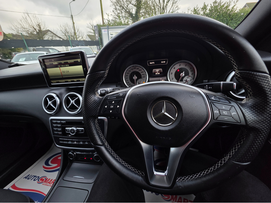 2015 Mercedes-Benz A Class A180 ONLY 38,105 KLMs SAT NAV PACK LEATHER TRIM SEATS INTERIOR HALF LEATHER SEATS / HI SPEC / SYSTEM LOW ROAD TAX BAND / SIMI DEALER €15,750