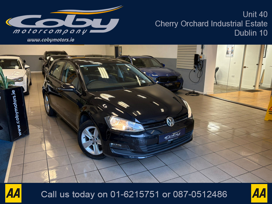 2016 Volkswagen Golf 1.6 TDI MATCH EDITION BLUEMOTION 110PS 5DR. NCT, Alloy Wheels, MFSW, Cruise Control, Heated Seats, Folding Rear Seats, Parking Sensors, Air Conditioning, and more €12,950