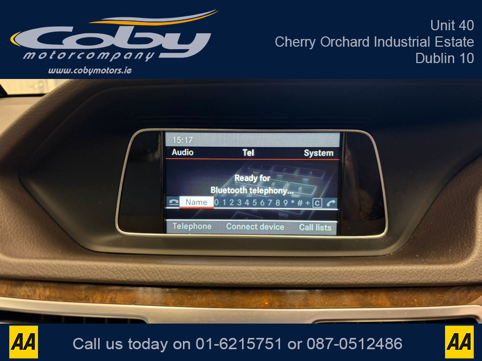 2015 Mercedes-Benz E Class 200 BLUETEC ELEGANCE 4DR AUTO. NCT, Full Leather, Alloy Wheels, Hands Free, Heated Seats, Dual Climate Control, Cruise Control, MFSW, Paddle Shift, Parking Sensors & more. €15,950