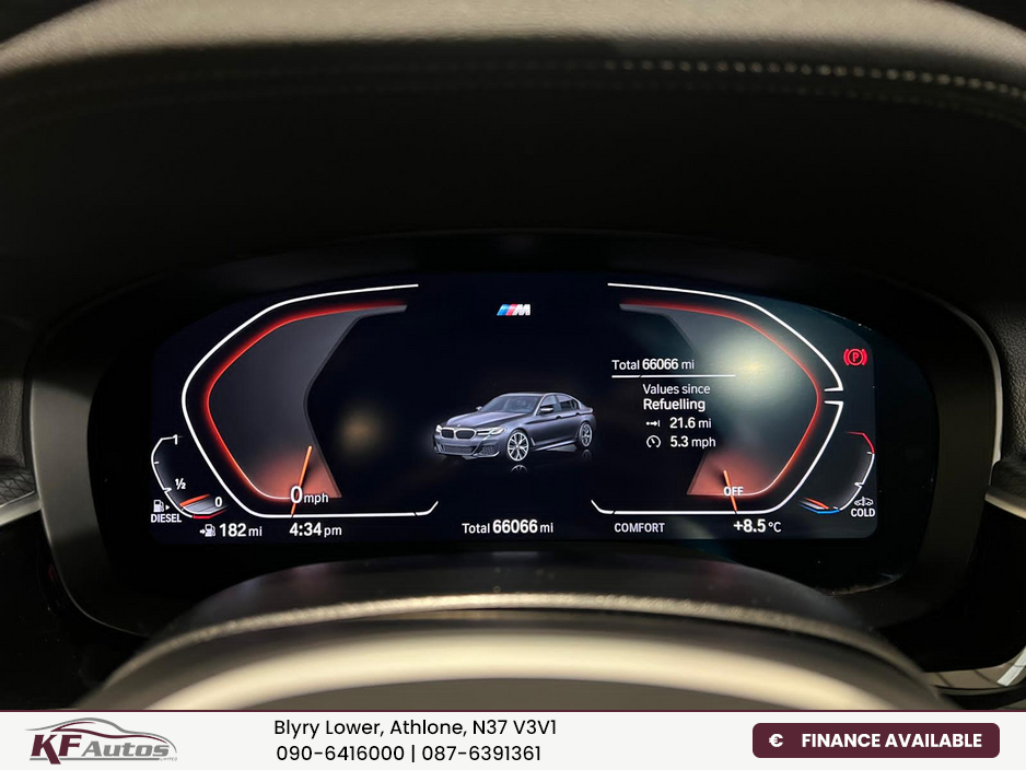 2022 BMW 5 Series 520d G30 LCI M Sport 190bhp 4dr Auto - 222 Reg €40,995